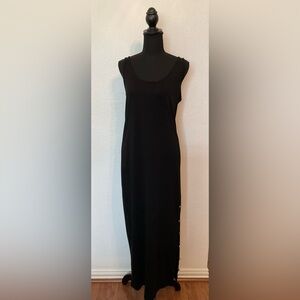 Ralph Lauren Black Sleeveless Midi Dress